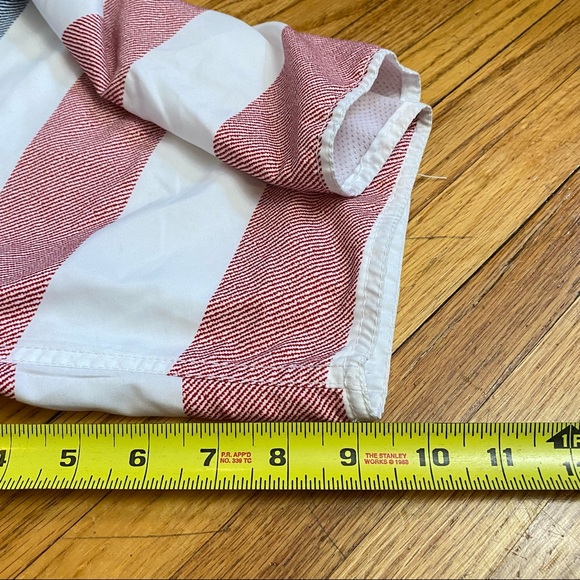 Carbon Mens 34 Board Shorts USA Flag Mesh Lined Pockets Swimming Trunks Swimwear - Picture 7 of 9